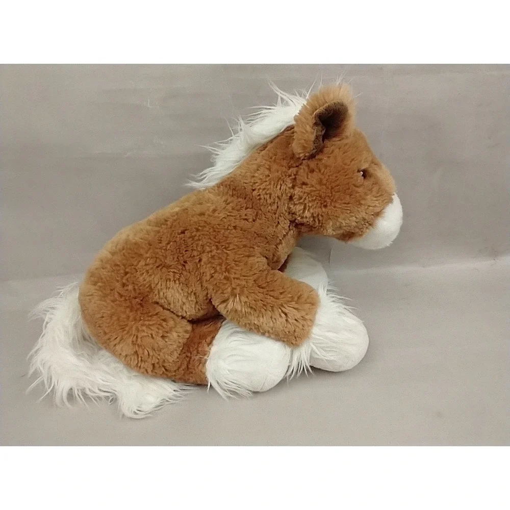 Build-A-Bear Workshop Pawsome Pony Clydesdale Horse Plush BAB Brown White